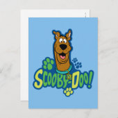 Scooby-Doo Paw Print Character Badge Briefkaart (Voorkant / Achterkant)
