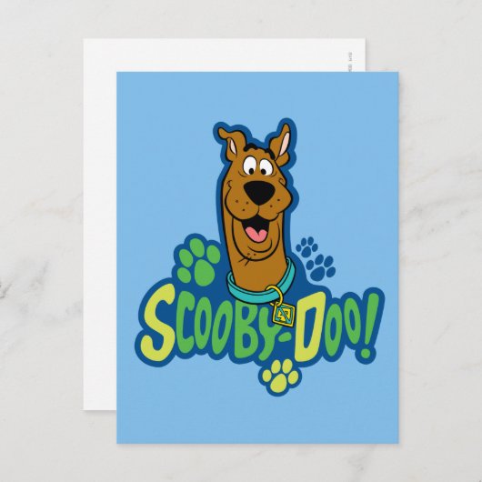 Scooby-Doo Paw Print Character Badge Briefkaart (Voorkant / Achterkant)