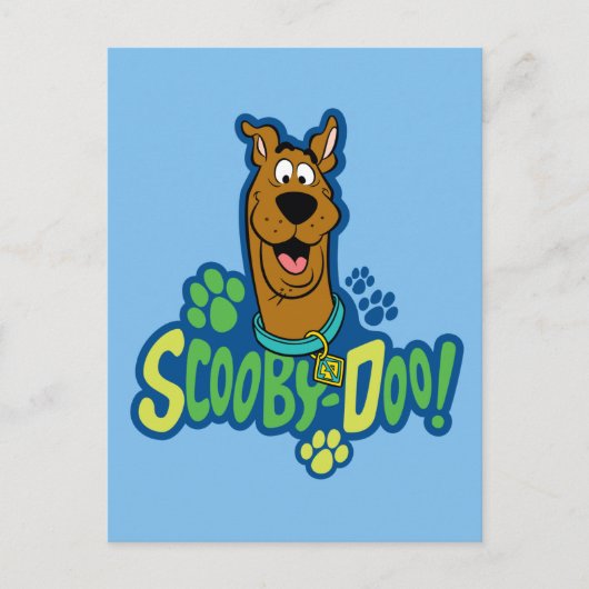Scooby-Doo Paw Print Character Badge Briefkaart (Voorkant)