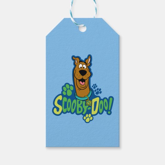 Scooby-Doo Paw Print Character Badge Cadeaulabel (Voorkant)