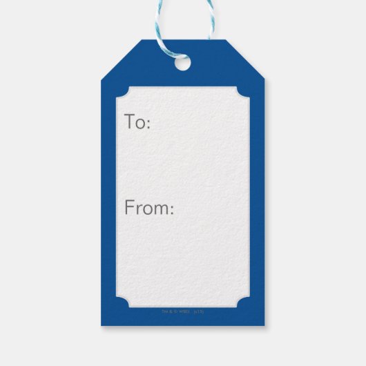 Scooby-Doo Paw Print Character Badge Cadeaulabel (Achterkant)