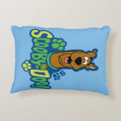 Scooby-Doo Paw Print Character Badge Decoratief Kussen (Achterkant)