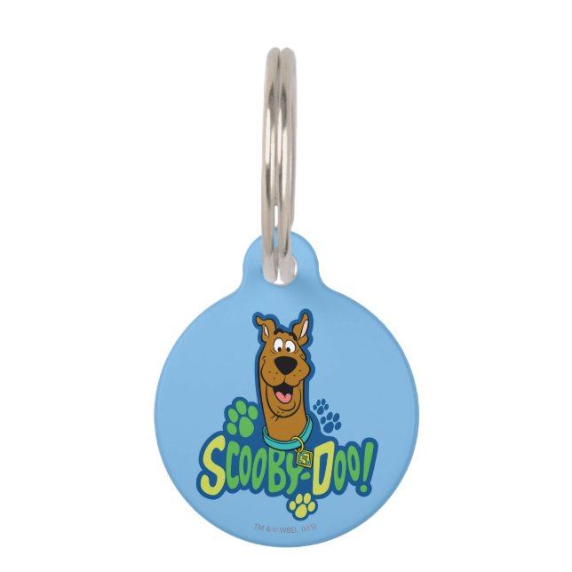 Scooby-Doo Paw Print Character Badge Huisdierpenning (Voorkant)