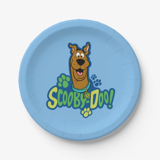 Scooby-Doo Paw Print Character Badge Papieren Bordje (Voorkant)
