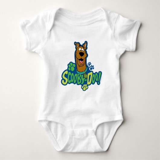 Scooby-Doo Paw Print Character Badge Romper (Voorkant)