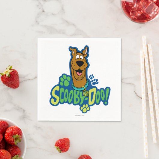 Scooby-Doo Paw Print Character Badge Servetten (Insitu)