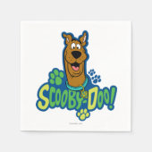 Scooby-Doo Paw Print Character Badge Servetten (Voorkant)