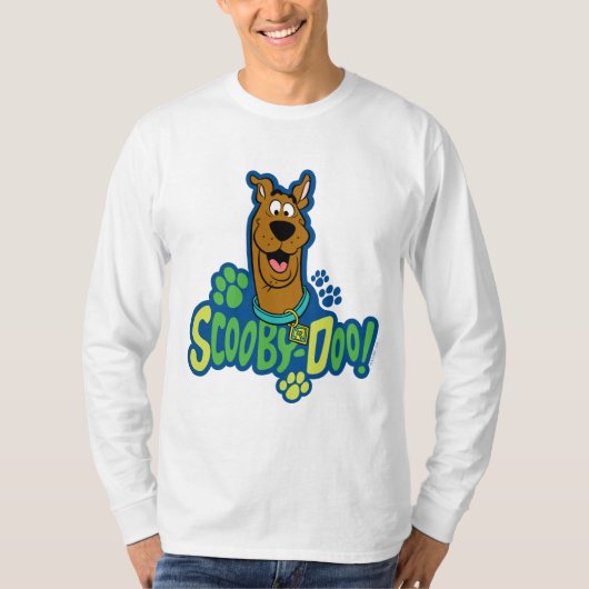 Scooby-Doo Paw Print Character Badge T-shirt (Voorkant)