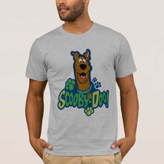 Scooby-Doo Paw Print Character Badge T-shirt (Voorkant)
