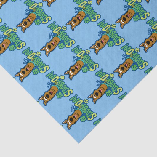 Scooby-Doo Paw Print Character Badge Tissuepapier (Detail)