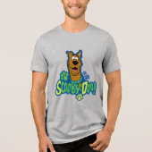 Scooby-doo Paw Print Character Badge Tri-Blend Shirt (Voorkant)