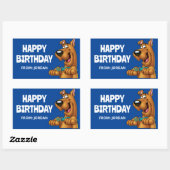 Scooby-Doo Paws Up | Gefeliciteerd Rechthoekige Sticker (Vel)