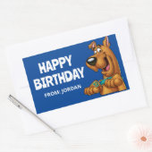 Scooby-Doo Paws Up | Gefeliciteerd Rechthoekige Sticker (Envelop)