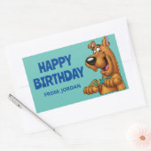 Scooby-Doo Paws Up | Gefeliciteerd Rechthoekige Sticker (Envelop)