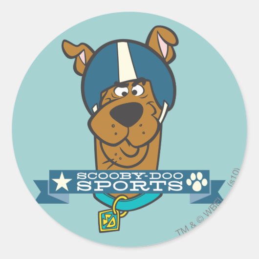 Scooby-Doo-poorten Ronde Sticker (Voorkant)