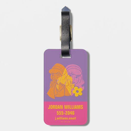 Scooby-Doo | Portret Daphne Flower Bagagelabel (Achterkant verticaal)