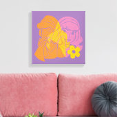 Scooby-Doo | Portret Daphne Flower Canvas Afdruk (Insitu (Woonkamer))