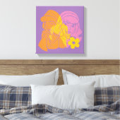Scooby-Doo | Portret Daphne Flower Canvas Afdruk (Insitu (Slaapkamer))