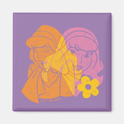 Scooby-Doo | Portret Daphne Flower Magneet (Voorkant)