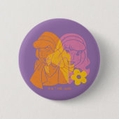 Scooby-Doo | Portret Daphne Flower Ronde Button 5,7 Cm (Voorkant)
