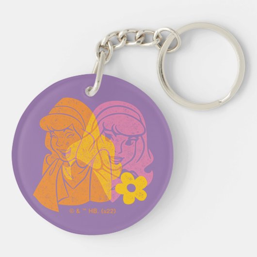 Scooby-Doo | Portret Daphne Flower Sleutelhanger (Achterkant)