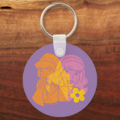 Scooby-Doo | Portret Daphne Flower Sleutelhanger (Voorkant)