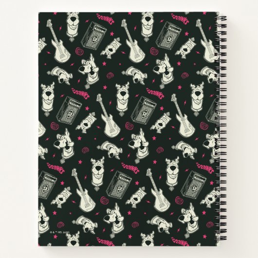 Scooby-Doo Punk Gitaar en Amp Patroon Notitieboek (Achterkant)