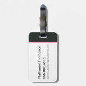 Scooby-Doo Punk gitaar en versterkerpatroon Bagagelabel (Achterkant verticaal)