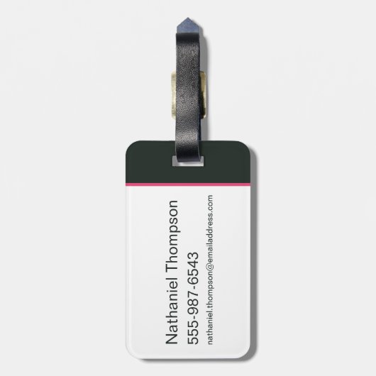 Scooby-Doo Punk gitaar en versterkerpatroon Bagagelabel (Achterkant verticaal)