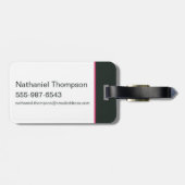 Scooby-Doo Punk gitaar en versterkerpatroon Bagagelabel (Achterkant horizontaal)