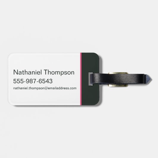 Scooby-Doo Punk gitaar en versterkerpatroon Bagagelabel (Achterkant horizontaal)