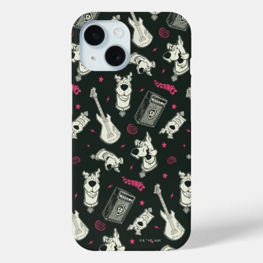 Scooby-Doo Punk gitaar en versterkerpatroon Case-Mate iPhone Case (Achterkant)