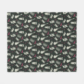 Scooby-Doo Punk gitaar en versterkerpatroon Fleece Deken (Voorkant (Horizontaal))