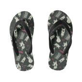 Scooby-Doo Punk gitaar en versterkerpatroon Kinder Teenslippers (Voetbed)