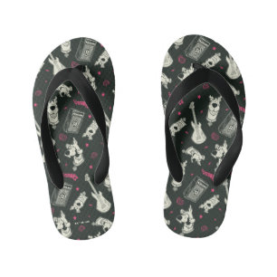 Scooby-Doo Punk gitaar en versterkerpatroon Kinder Teenslippers