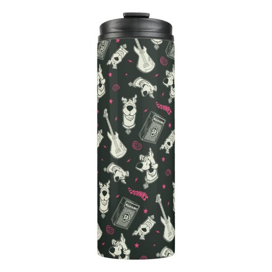 Scooby-Doo Punk gitaar en versterkerpatroon Thermosbeker (Voorkant)