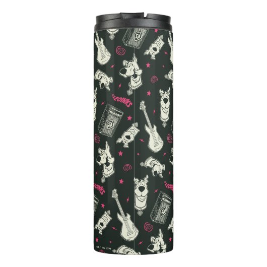 Scooby-Doo Punk gitaar en versterkerpatroon Thermosbeker (Achterkant)