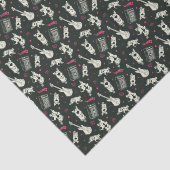 Scooby-Doo Punk gitaar en versterkerpatroon Tissuepapier (Detail)