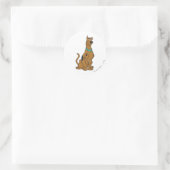 Scooby-Doo Puppy Eyes Ronde Sticker (Tas)