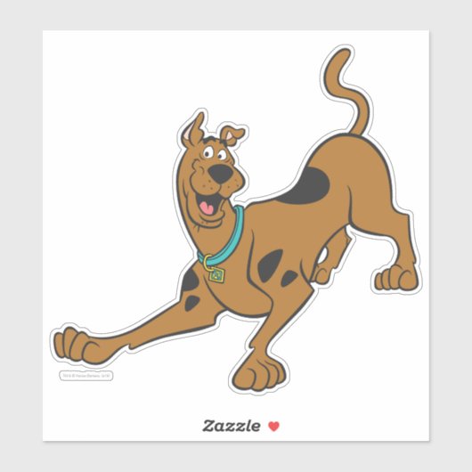Scooby-Doo Ready To Play Sticker (Vel)