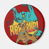 Scooby Doo "Reeeelp!" Magneet (Voorkant)