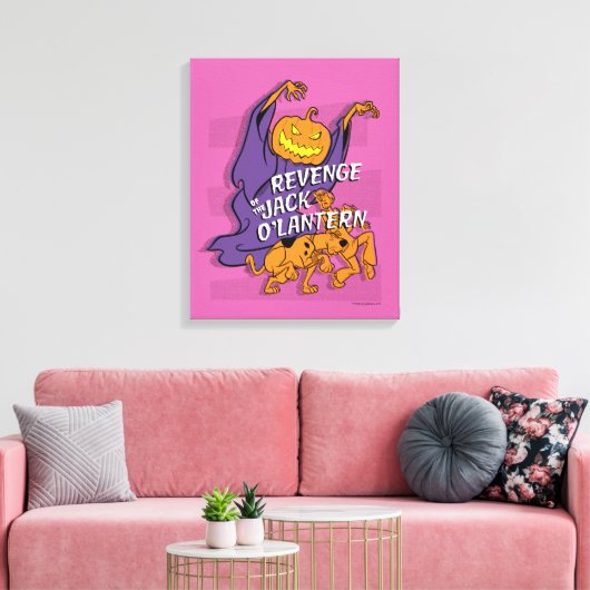 Scooby-Doo | Revenge van de Jack O' Lantern Canvas Afdruk (Insitu (Woonkamer))