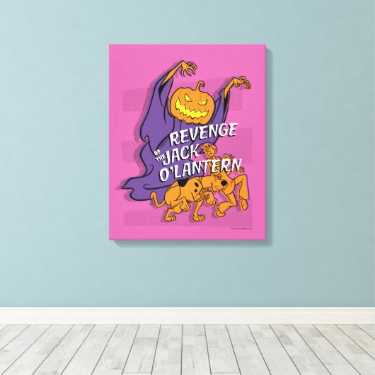 Scooby-Doo | Revenge van de Jack O' Lantern Canvas Afdruk (Insitu (Houten vloer))