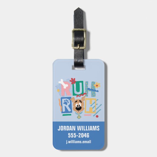 Scooby-Doo | Ruh Roh Baby Scooby-Doo Bagagelabel (Voorkant verticaal)