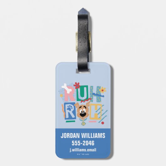 Scooby-Doo | Ruh Roh Baby Scooby-Doo Bagagelabel (Achterkant verticaal)