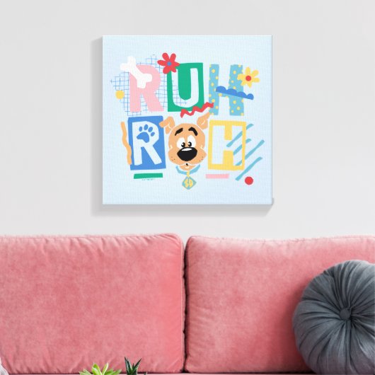 Scooby-Doo | Ruh Roh Baby Scooby-Doo Canvas Afdruk (Insitu (Woonkamer))