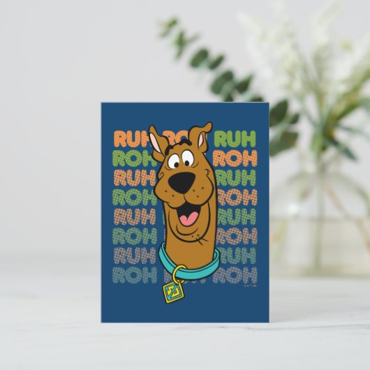Scooby-Doo Ruh Roh Briefkaart (Staand voorkant)