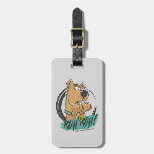 Scooby-Doo "Ruh Roh!" Marker Sketch Bagagelabel (Voorkant verticaal)