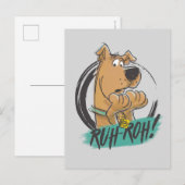 Scooby-Doo "Ruh Roh!" Marker Sketch Briefkaart (Voorkant / Achterkant)