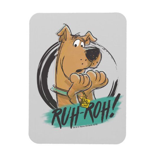 Scooby-Doo "Ruh Roh!" Marker Sketch Magneet (Verticaal)